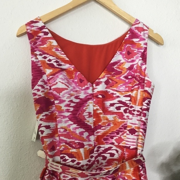 NWT Eliza J Fit and Flare Belted Dress - Picture 5 of 6